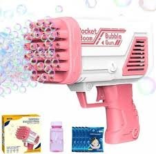 Exciting Multicolor Bubble Gun - 1 Pc Plastic Fun Toy