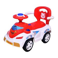 Kids Riding Car With Wide, Long Back Support Including Lights Music