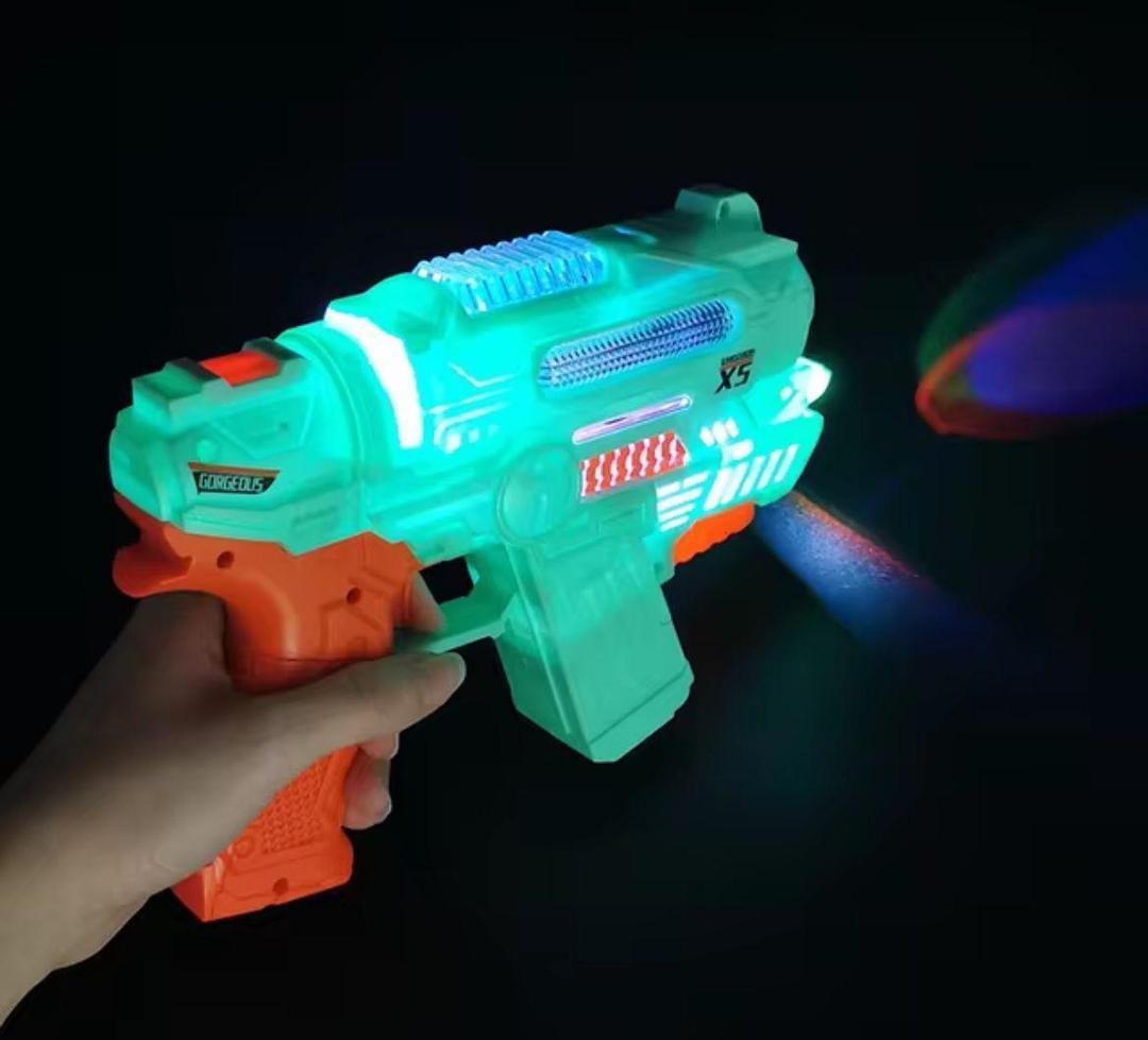 Multicolor Bubble Gun - 1 Pc Plastic Toy for Endless Fun