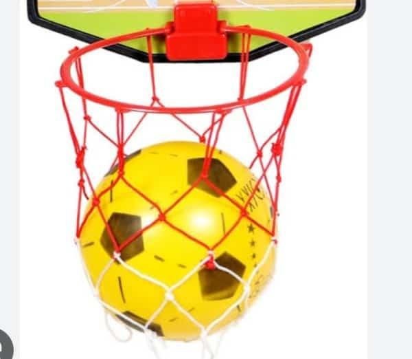 Multicolor Wall Hanging Basket Ball - Fun Storage Solution for Kids